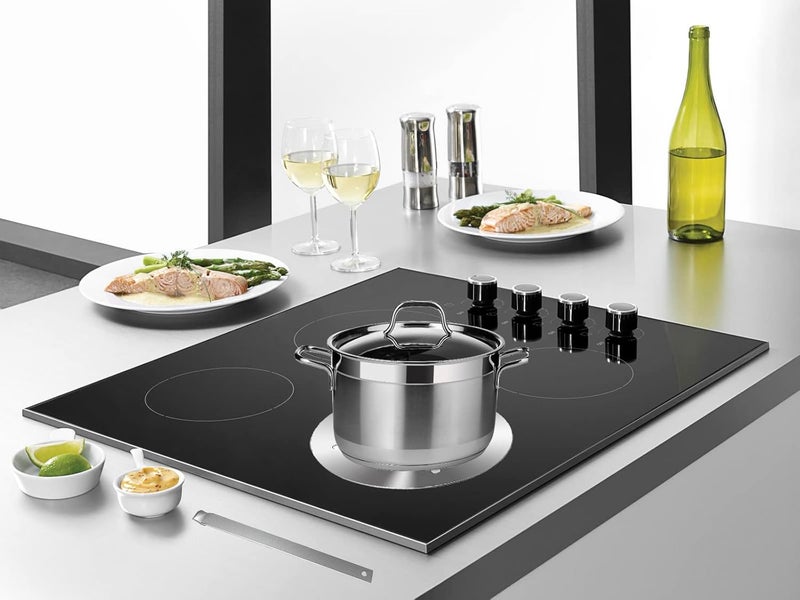 Grourarty Grouarty Heat Diffuser Plate Cooking Induction Adapter Simmer Plate for Electric Gas Glass Cooktop Hob Ring, Induction Cooktop Converter Plate With Handle 7.9inch - Image 4